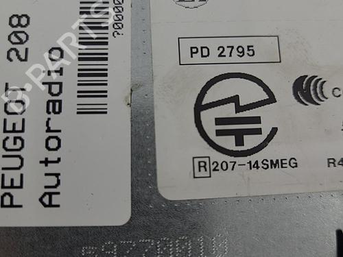 Radio PEUGEOT 208 I (CA_, CC_) 1.4 HDi | BP22820930E6 