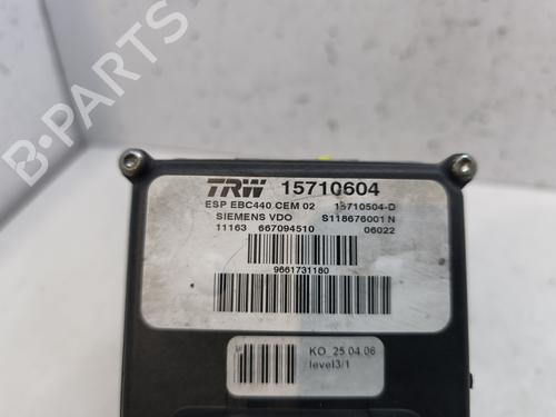 ABS pump PEUGEOT 407 (6D_) 1.6 HDi 110 (6D9HZC, 6D9HYC) | BP26585080M43 