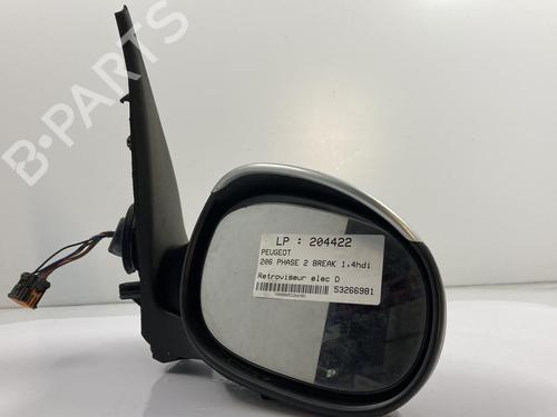 Right mirror PEUGEOT 206 SW (2E/K) 1.4 HDi | BP22817452C27 