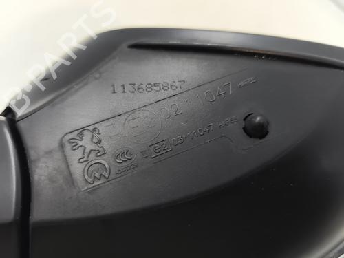 Right mirror PEUGEOT 208 I (CA_, CC_) 1.2 THP 110 | BP29725971C27 