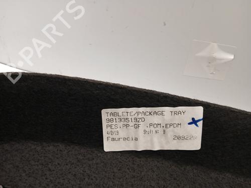 Rear parcel shelf CITROËN C3 III (SX) 1.2 VTi 68 | BP33702387C85 - Image 4