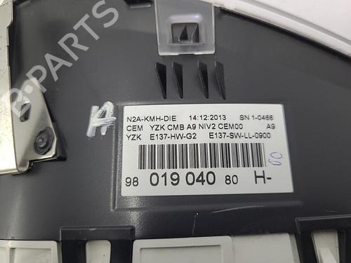 Used Instrument cluster PEUGEOT 208 I (CA_, CC_) 1.6 HDi (92 hp) 22824388