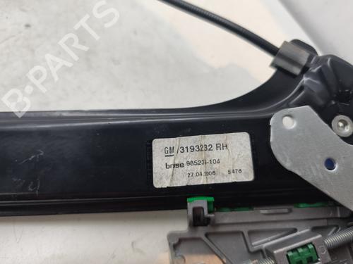 Front right window mechanism OPEL ASTRA H TwinTop (A04) 1.9 CDTi (L67) | BP29619373C23 