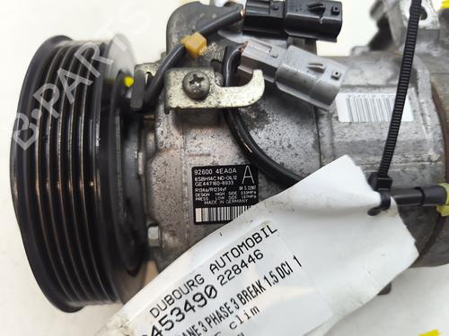 AC compressor RENAULT MEGANE III Grandtour (KZ0/1) 1.5 dCi (KZ09, KZ0D, KZ1G, KZ29, KZ14, KZ1W, KZ10, KZ1F,... | BP27370922M34 