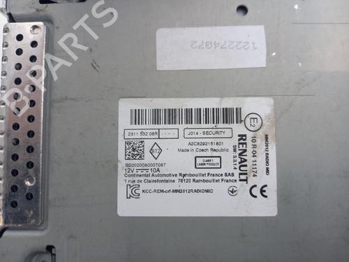 Used Radio Radio RENAULT KANGOO / GRAND KANGOO II (KW0/1_) 1.5 dCi 110 (KW06, KW12) (110 hp) 33011752 33011752