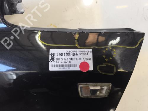 Guarda-lamas esquerdo Guarda-lamas esquerdo OPEL ZAFIRA / ZAFIRA FAMILY B (A05) 1.7 CDTI (M75) (110 hp) 25445486 25445486