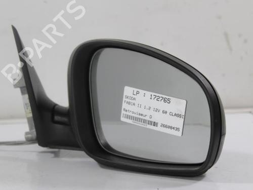 Used Right mirror SKODA FABIA II (542) 1.2 (60 hp) 22813353