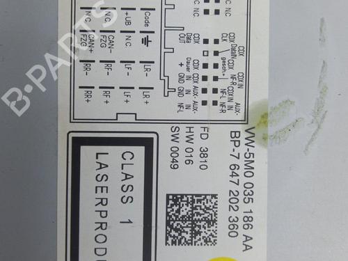 Radio VW POLO V (6R1, 6C1) 1.2 | BP22824760E6 