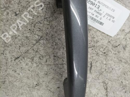 Used Front left exterior door handle PEUGEOT 208 I (CA_, CC_) 1.6 HDi (92 hp) 24032792