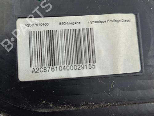 Used Instrument cluster Instrument cluster RENAULT MEGANE III Hatchback (BZ0/1_, B3_) 1.6 dCi (BZ00, BZ12, BZ13) (130 hp) 22821542 22821542