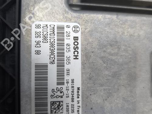 Engine control unit (ECU) PEUGEOT 308 II (LB_, LP_, LW_, LH_, L3_) 1.5 BlueHDi 130 | BP29598706M57 