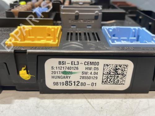 Fuse box PEUGEOT 3008 II SUV (MC_, MR_, MJ_, M4_) 1.2 THP/ PureTech 130 (MRHNSM, MRHNSU, MRHNSJ, MRHNYW,... | BP29515914E1 