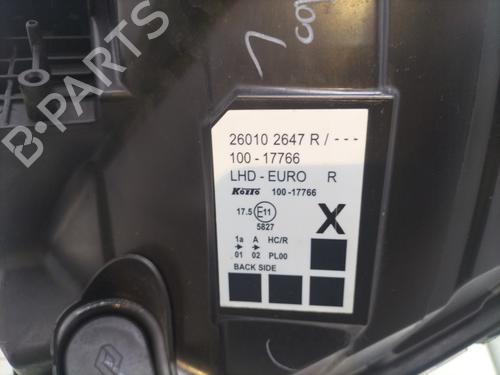 Right headlight RENAULT KANGOO / GRAND KANGOO II (KW0/1_) 1.5 dCi 90 (KW05, KW08, KW0G, KW11) | BP28328793C29 