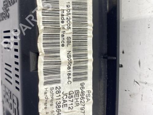 Climate control PEUGEOT 307 CC (3B) 2.0 HDi 135 | BP22831568I5 