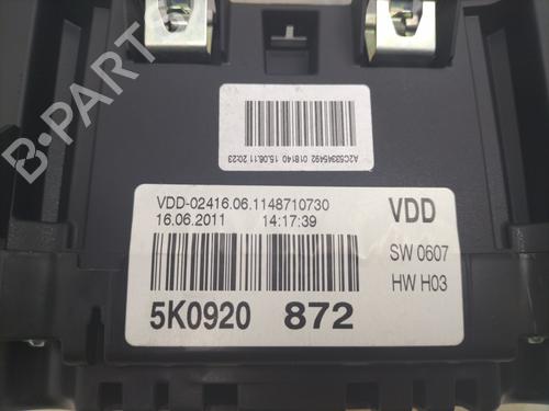 Instrument cluster VW GOLF VI (5K1) 1.4 TSI | BP31987874C47