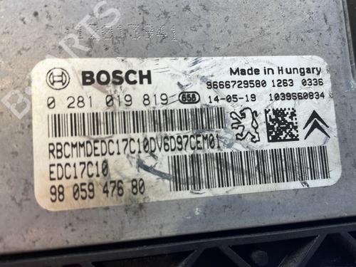 Engine control unit (ECU) CITROËN C3 II (SC_) 1.6 HDi | BP29141384M57