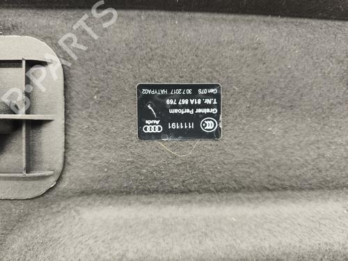 Rear parcel shelf AUDI Q2 (GAB, GAG) 1.4 TFSI | BP29540891C85 