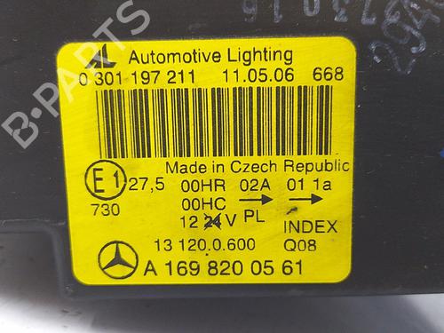 Used Left headlight Left headlight MERCEDES-BENZ A-CLASS (W169) A 180 CDI (169.007, 169.307) (109 hp) 22819973 22819973