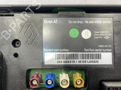 Used Display monitor RENAULT MEGANE III Hatchback (BZ0/1_, B3_) 1.9 dCi (BZ0N, BZ0J) (131 hp) 22829755