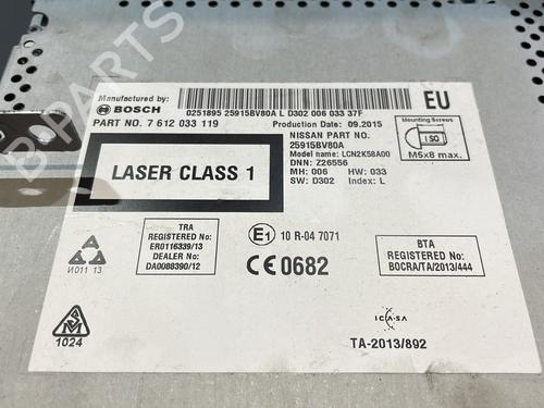 Radio NISSAN JUKE (F15) 1.5 dCi | BP29141263E6 