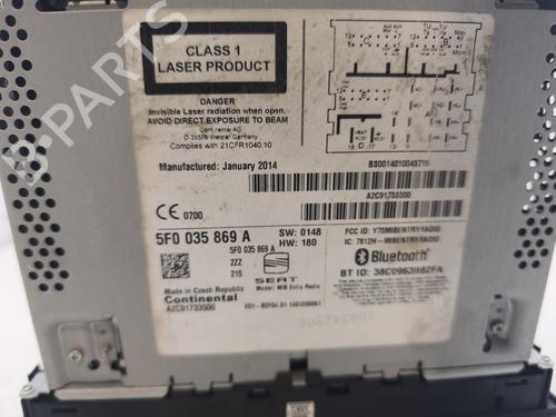 Radio SEAT LEON (5F1) 1.6 TDI | BP27453291E6 