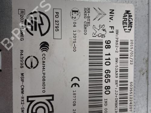 Radio PEUGEOT 208 I (CA_, CC_) 1.2 VTI 82 | BP22843800E6 