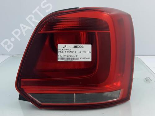 Used Right taillight VW POLO V (6R1, 6C1) 1.6 TDI (75 hp) 22815239