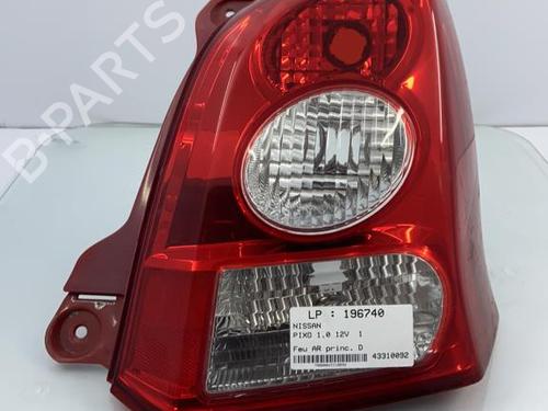 Used Right taillight NISSAN PIXO (UA0) 1.0 (68 hp) 22815193