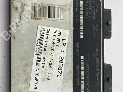 Used Engine control unit (ECU) PEUGEOT 206 Hatchback (2A/C) 1.9 D (69 hp) 22818157