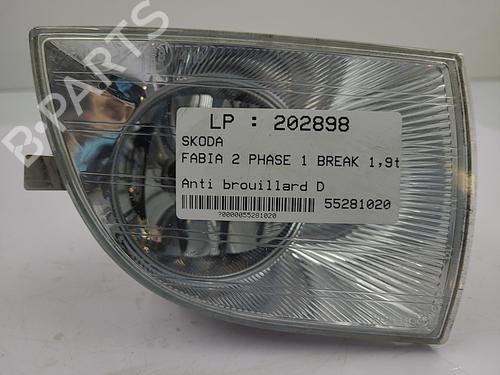 Used Right front fog light SKODA FABIA II Combi (545) 1.9 TDI (105 hp) 22818429