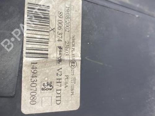 Right headlight PEUGEOT 807 (EB_) 2.2 HDi | BP22839038C29 