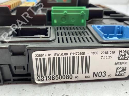 Fuse box PEUGEOT 208 I (CA_, CC_) 1.5 BlueHDI 100 | BP22837826E1 