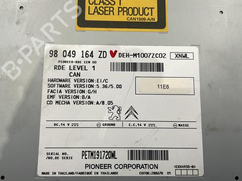 Radio PEUGEOT 208 I (CA_, CC_) 1.2 VTi 68 / PureTech 68 | BP25445572E6 