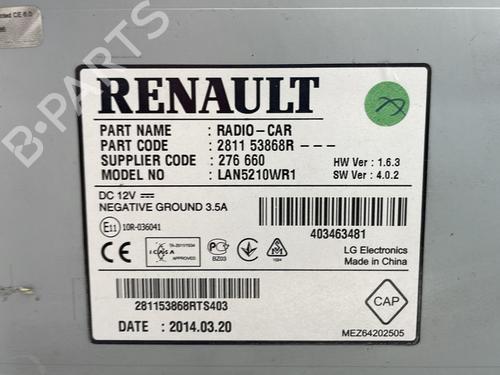 Radio RENAULT CLIO IV (BH_) 1.2 TCe 120 (BHM0) | BP30874820E6
