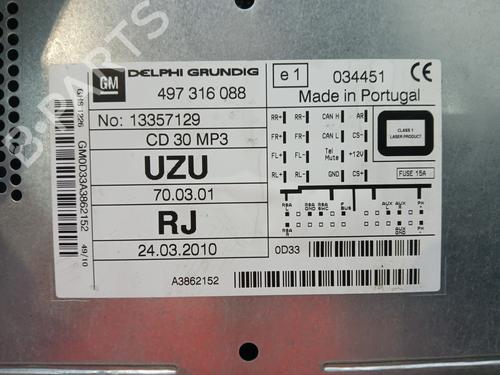 Radio OPEL CORSA D (S07) 1.3 CDTI (L08, L68) | BP30647635E6  - Image 5