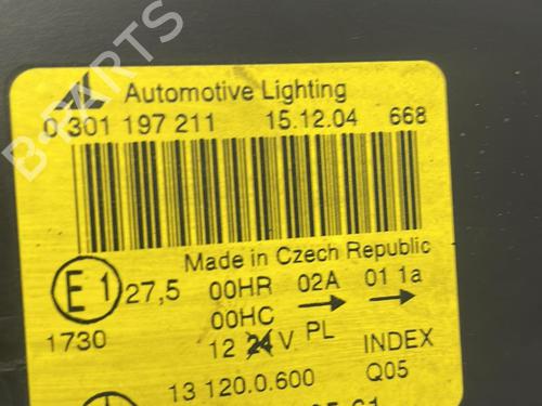 Used Left headlight Left headlight MERCEDES-BENZ A-CLASS (W169) A 180 CDI (169.007, 169.307) (109 hp) 22828266 22828266