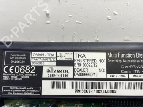 Display monitor RENAULT ZOE (BFM_) ZOE | BP29639998C48 