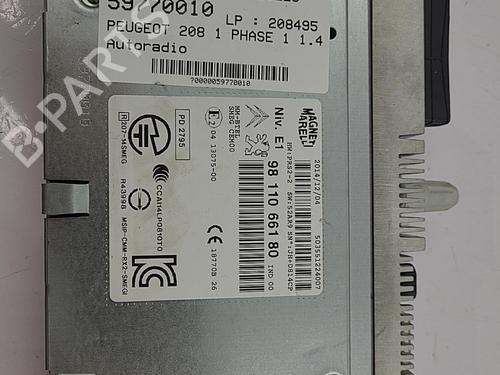 Used Radio PEUGEOT 208 I (CA_, CC_) 1.4 HDi (68 hp) 22820930