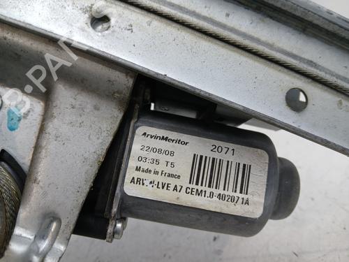 Used Rear left window mechanism Rear left window mechanism PEUGEOT 207 SW (WK_) 1.6 HDi (90 hp) 34412616 34412616
