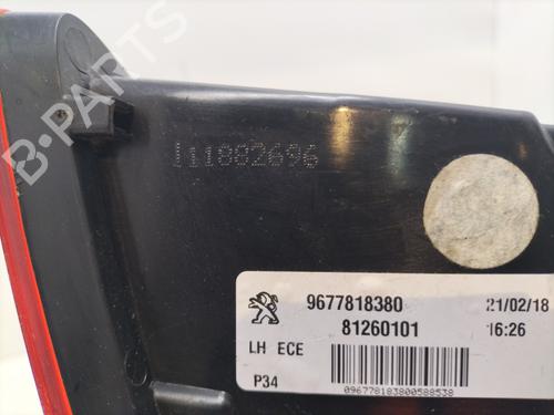 Left tailgate light PEUGEOT 308 II (LB_, LP_, LW_, LH_, L3_) 1.6 BlueHDi 120 | BP29314802C79 