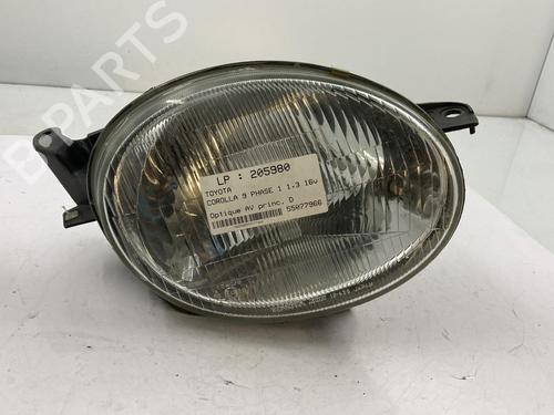 Used Right headlight Right headlight TOYOTA COROLLA Liftback (_E11_) 1.4 (EE111_, EE111R) (86 hp) 22818318 22818318