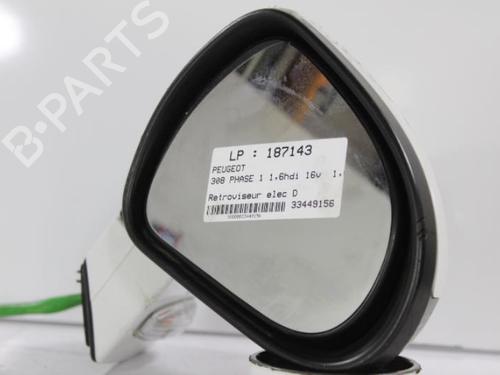 Used Right mirror PEUGEOT 308 I (4A_, 4C_) 1.6 HDi (90 hp) 22814026