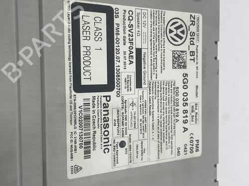 Radio VW GOLF VII Variant (BA5, BV5) 1.6 TDI | BP22823067E6 