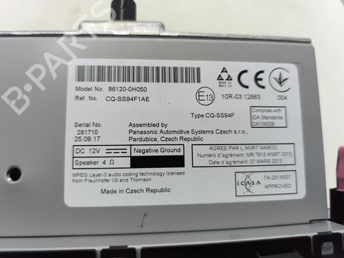 Used Radio Radio CITROËN C1 II (PA_, PS_) 1.0 VTi 68 (69 hp) 32281128 32281128