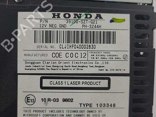 Used Radio Radio HONDA CR-Z (ZF) 1.5 IMA (ZF1) (124 hp) 22821438 22821438