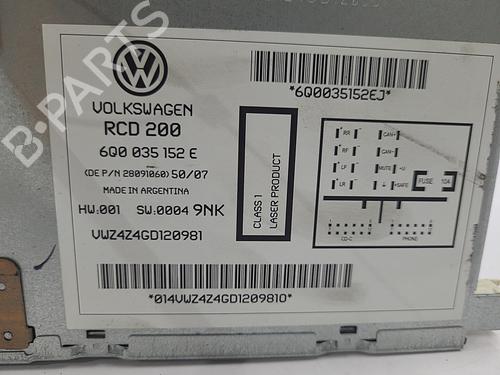 Radio VW POLO (9N_, 9A_) 1.4 TDI | BP22821390E6 