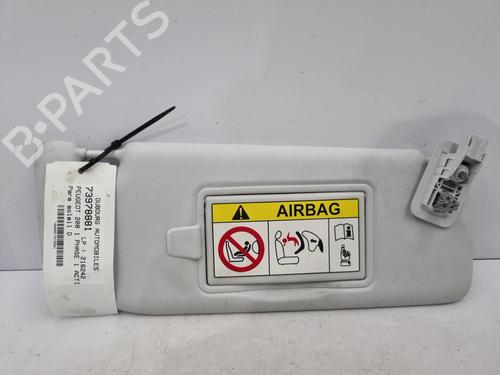 Right sun visor PEUGEOT 208 I (CA_, CC_) 1.2 VTI 82 | BP22827718I2