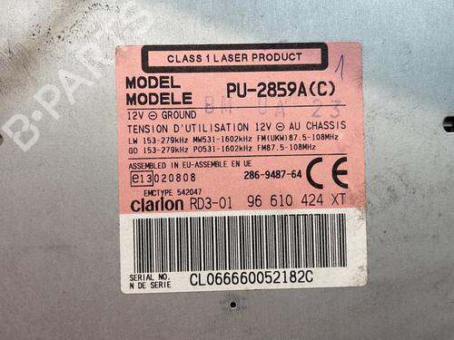 Radio PEUGEOT 206 Hatchback (2A/C) 1.6 16V | BP29466562E6 