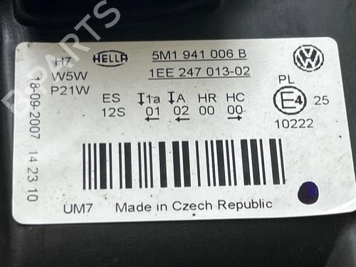 Used Right headlight Right headlight VW GOLF PLUS V (5M1, 521) 1.9 TDI (105 hp) 40443264 40443264