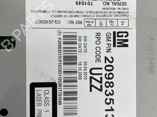 Used Radio Radio OPEL INSIGNIA A (G09) 2.0 CDTI (68) (131 hp) 22826050 22826050